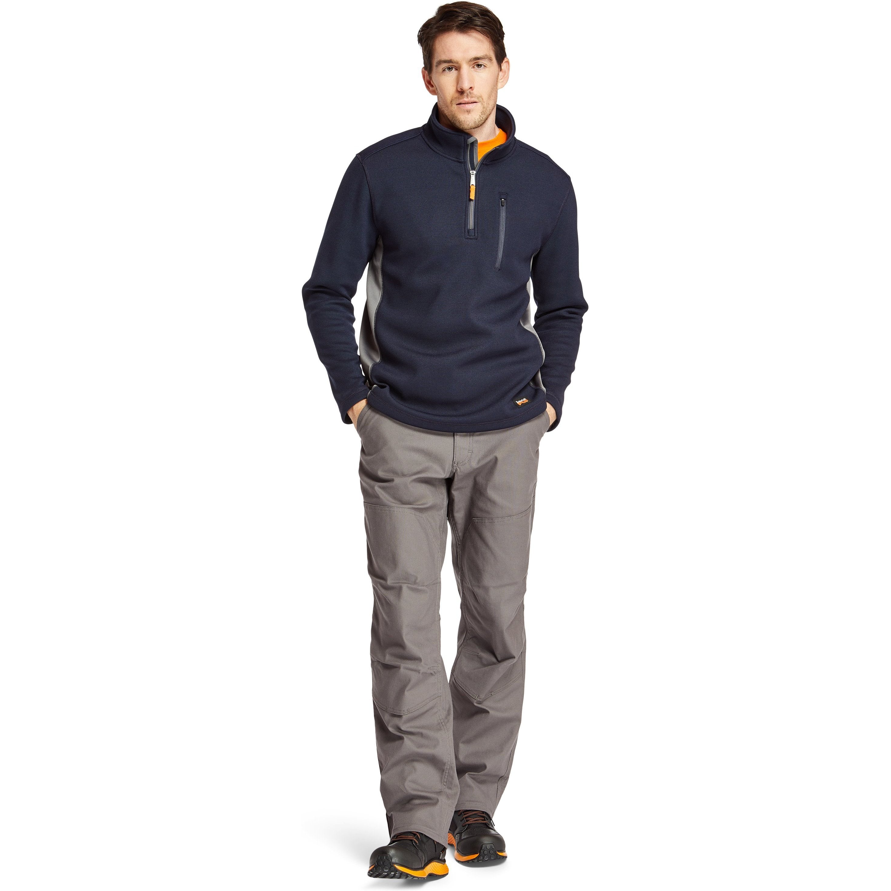 Timberland Pro Men's Studwall 1/4 Zip Textured Fleect Top TB0A1HGK406 - Overlook Boots