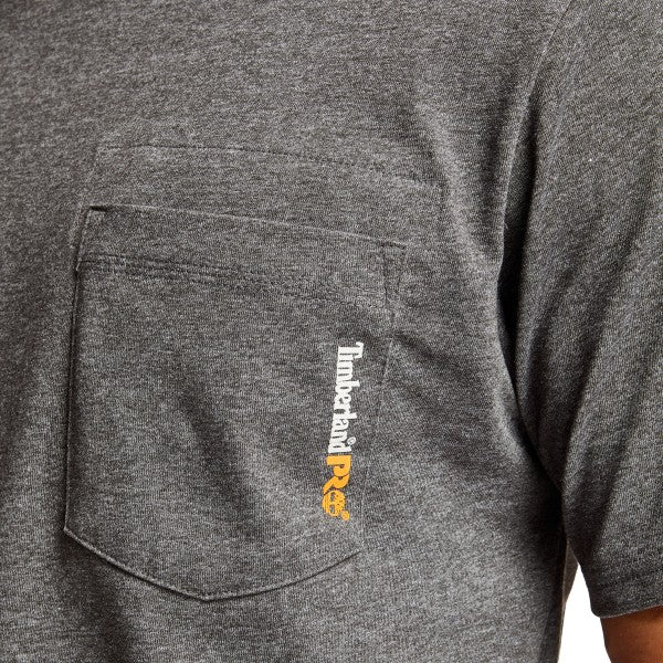 Timberland Pro Men's Base Plate Blended Short Sleeve Work T-Shirt - Charcoal - TB0A1HNS013 - Overlook Boots