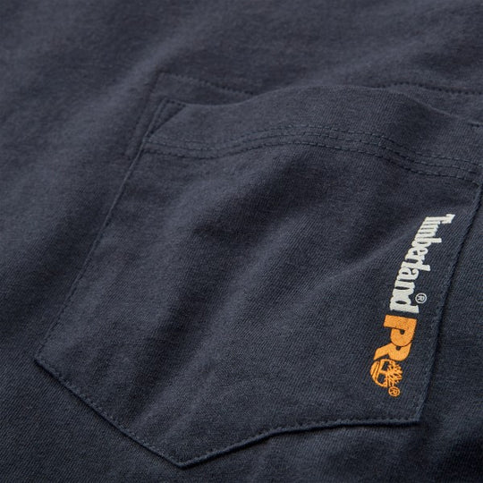 Timberland Pro Men's Base Plate Blended Short Sleeve T-Shirt - Navy - TB0A1HNS434 - Overlook Boots