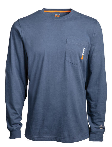Timberland Pro Men's Base Plate Blended Long Sleeve T-Shirt - Vintage Indigo - TB0A1HVN432 Small / Indigo - Overlook Boots