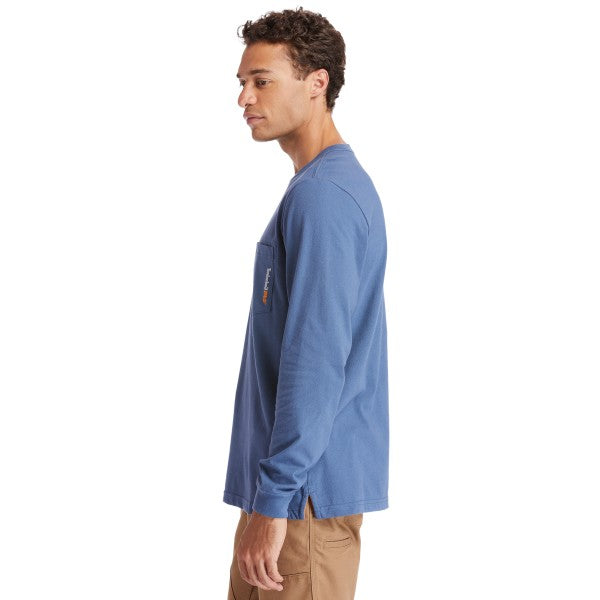 Timberland Pro Men's Base Plate Blended Long Sleeve T-Shirt - Vintage Indigo - TB0A1HVN432 - Overlook Boots