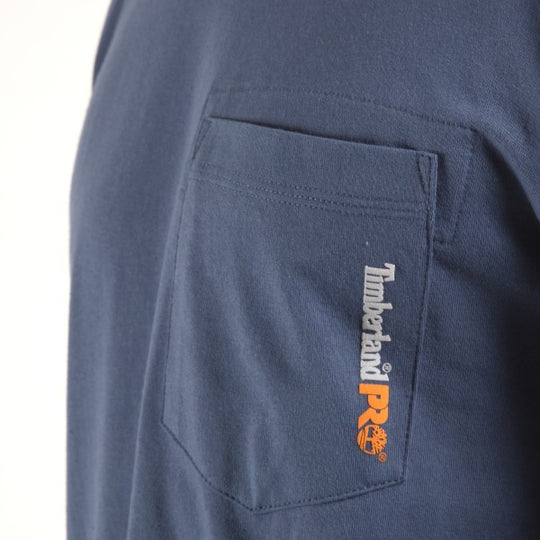 Timberland Pro Men's Base Plate Blended Long Sleeve T-Shirt - Vintage Indigo - TB0A1HVN432 - Overlook Boots
