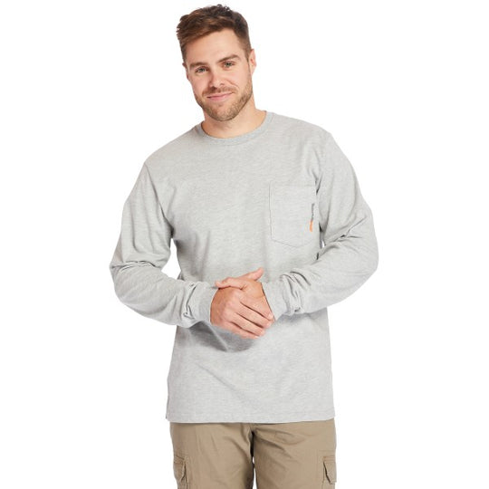 Timberland Pro Men's Base Plate Long Sleeve - Grey - TB0A1HVNC81 - Overlook Boots