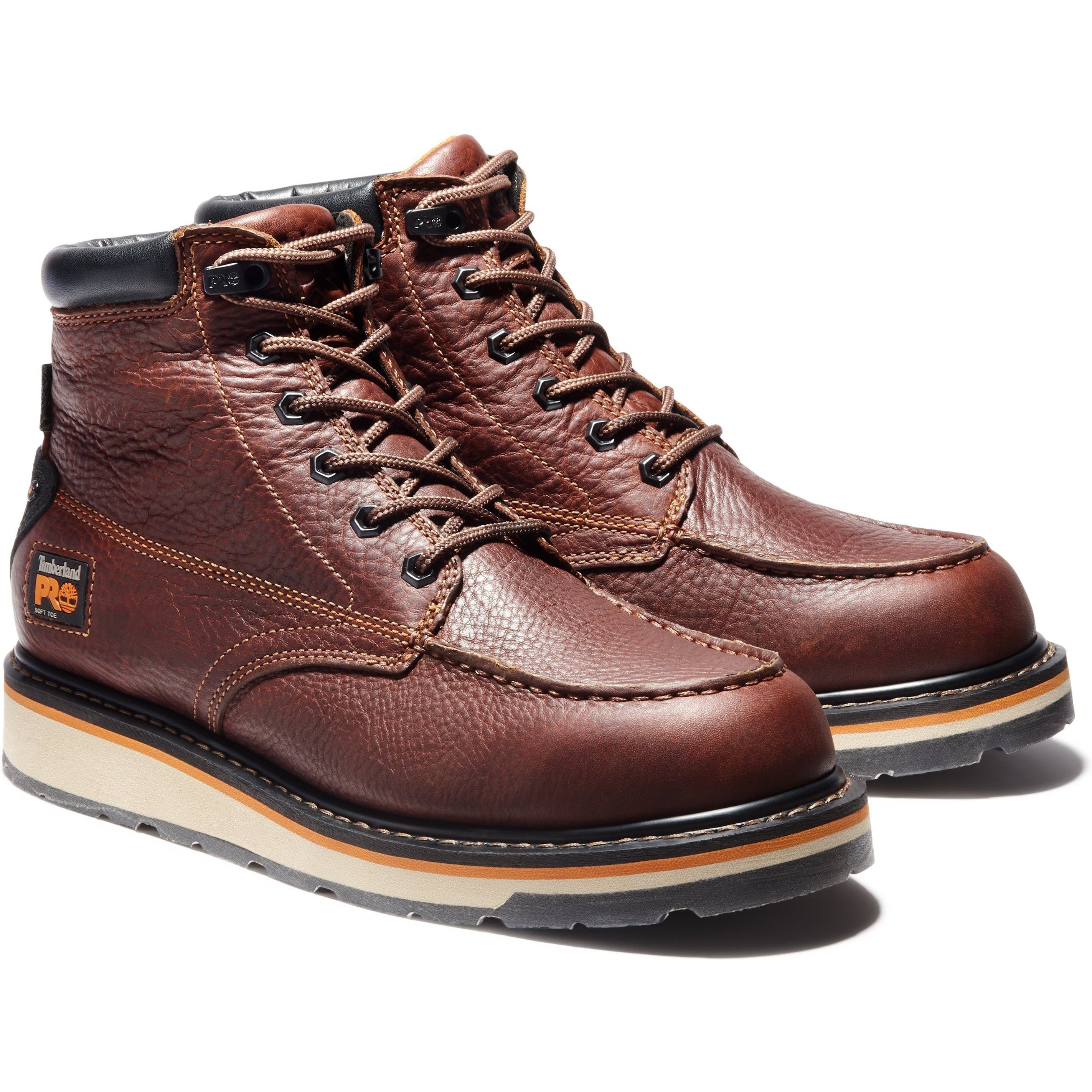 Timberland PRO Gridworks 6" WP Wedge Work Boot - Brown - TB0A1KRQ214 8.5 / Medium / Brown - Overlook Boots