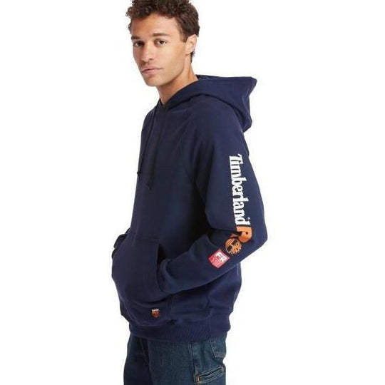 Timberland Pro Men's Flame Resistant Hood Honcho Work Pullover - Navy - TB0A1VAJ410 - Overlook Boots