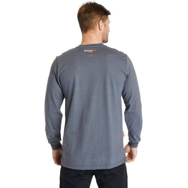 Timberland Pro Men's Flame Resistant Long Sleeve Work Henley - Charcoal - TB0A23P4003 - Overlook Boots