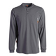 Timberland Pro Men's Flame Resistant Long Sleeve Work Henley - Charcoal - TB0A23P4003 Small / Grey - Overlook Boots