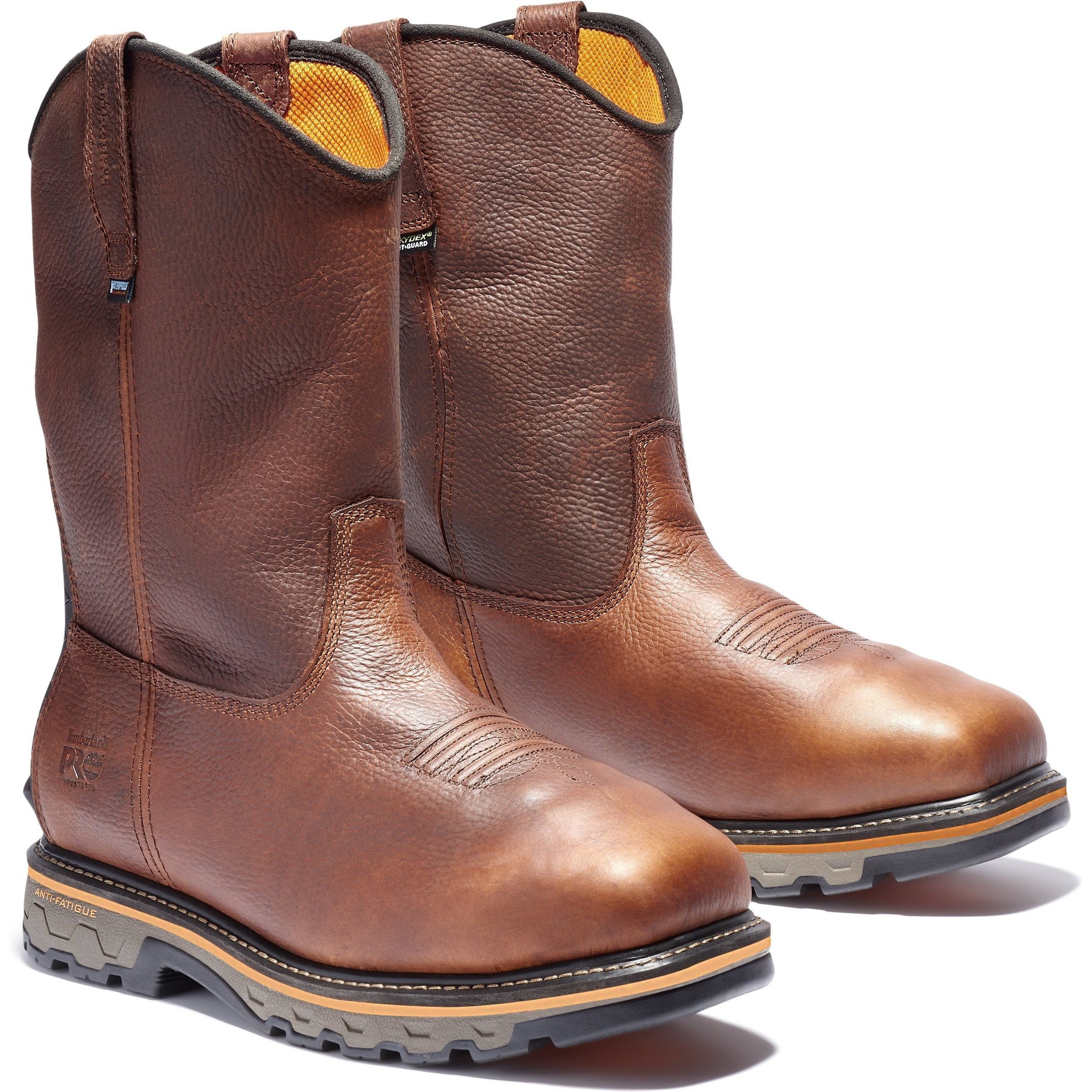 Timberland Pro Men's True Grit 10" Comp Toe WP Metguard Western Work Boot TB0A25F5214 7 / Medium / Brown - Overlook Boots