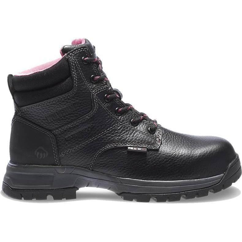 Wolverine Women's Piper 6" Composite Toe Waterproof Electrical Hazard Work Boot - Black - W10181 - Overlook Boots