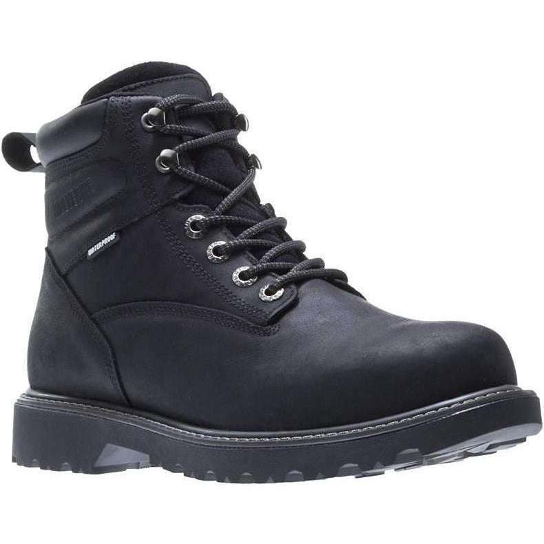 Wolverine Men's 6" Floorhand Steel Toe Waterproof Work Boot - Black - W10694 - Overlook Boots