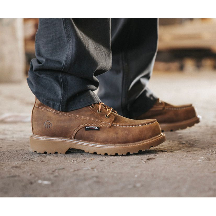 Wolverine Men's Floorhand 6" Steel Toe Waterproof Work Boot -Tan- W221049 - Overlook Boots
