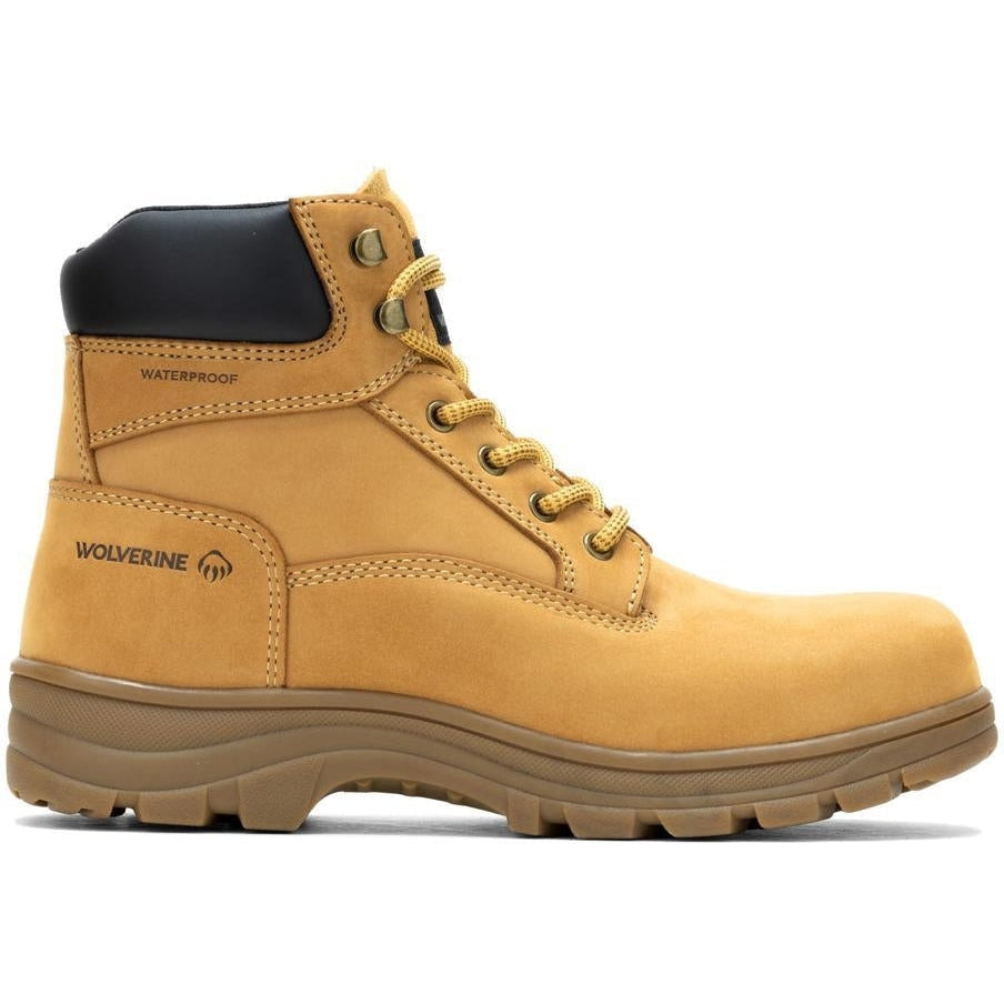 Wolverine Men's Carlsbad Steel Toe Waterproof Work Boot - Wheat - W230065 5 / Medium / Wheat - Overlook Boots