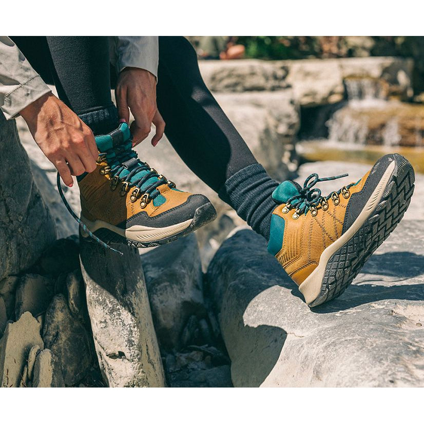 Wolverine Women's Luton Mid Waterproof Outdoor Hiker Boot -Gold- W880386 - Overlook Boots