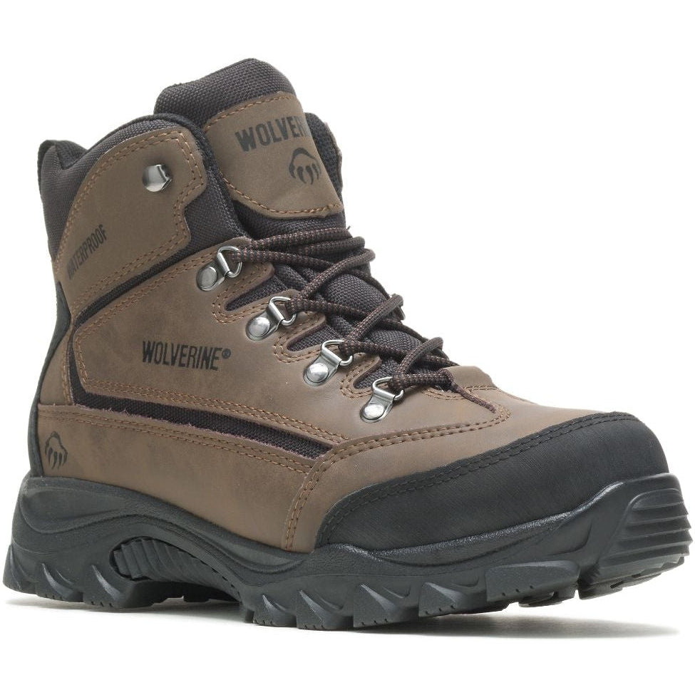 Wolverine Men's Spencer Waterproof Hiking Boot - Brown/Black - W05103 - Overlook Boots