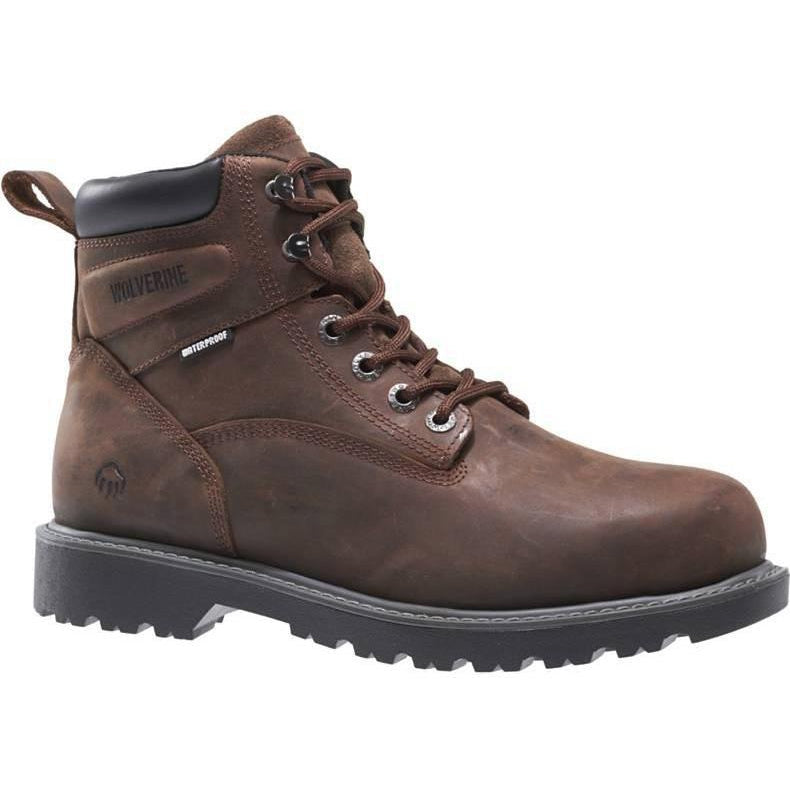 Wolverine Women's Floorhand Steel Toe Waterproof Work Boot - Brown - W10696 - Overlook Boots