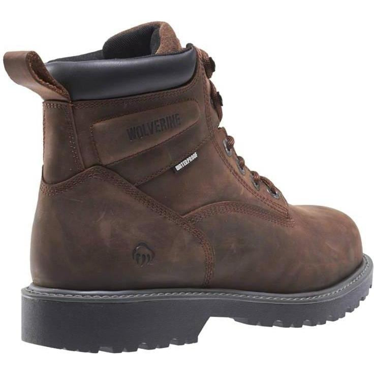 Wolverine Women's Floorhand Steel Toe Waterproof Work Boot - Brown - W10696 - Overlook Boots