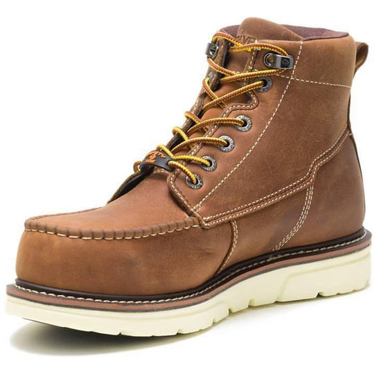 Wolverine Men's I-90 Durashock 6" Soft Toe Waterproof Wedge Work Boot- Tan - W200051 - Overlook Boots