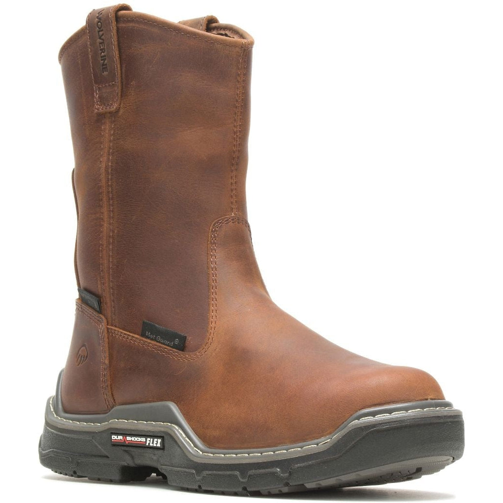 Wolverine Men's Raider Durashocks Waterproof Work Boot - Peanut - W211169 - Overlook Boots