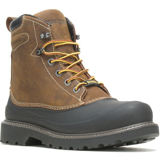 Wolverine Men's Floorhand Swamp 6" Waterproof Steel Toe Pac Work Boot Brown W221019 - Overlook Boots