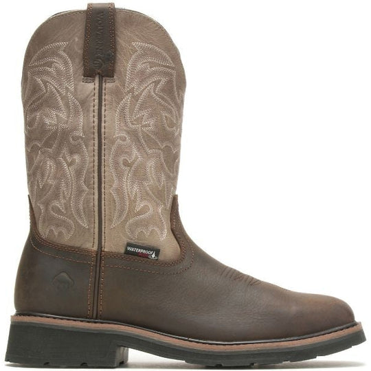 Wolverine Men's Rancher Waterproof Wellington Steel Toe Work Boot Brown W221030 7.0 / Medium / Brown - Overlook Boots