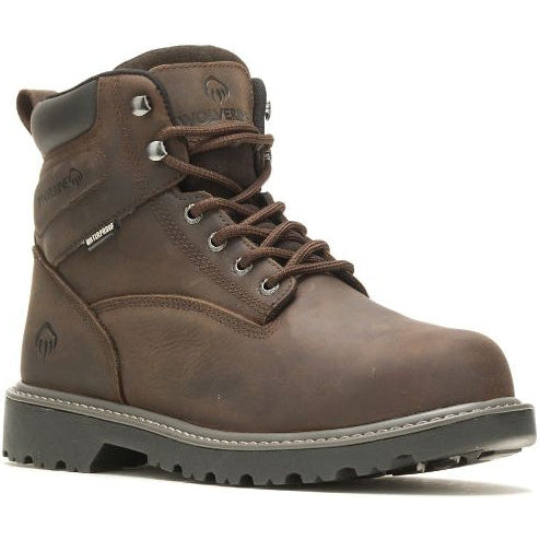 Wolverine Men's Floorhand 6" Steel Toe Waterproof Work Boot -Brown- W231024 - Overlook Boots