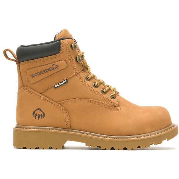 Wolverine Women's Floorhand 6" Waterproof Soft Toe Work Boot - Wheat - W220014 - Overlook Boots