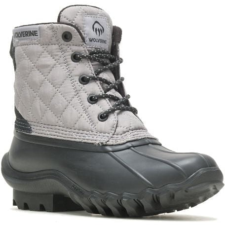 Wolverine Women's Torrent Quilted Rain And Snow Duck Boot - Grey - W880381 - Overlook Boots