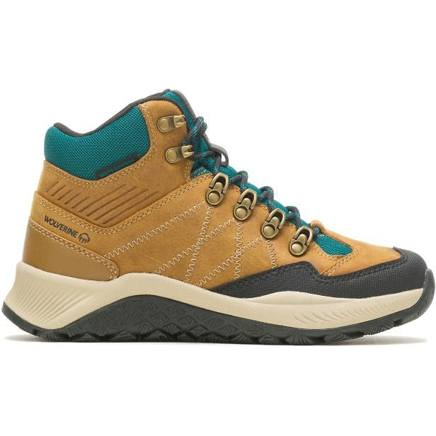 Wolverine Women's Luton Mid Waterproof Outdoor Hiker Boot -Gold- W880386 5 / Medium / Gold - Overlook Boots