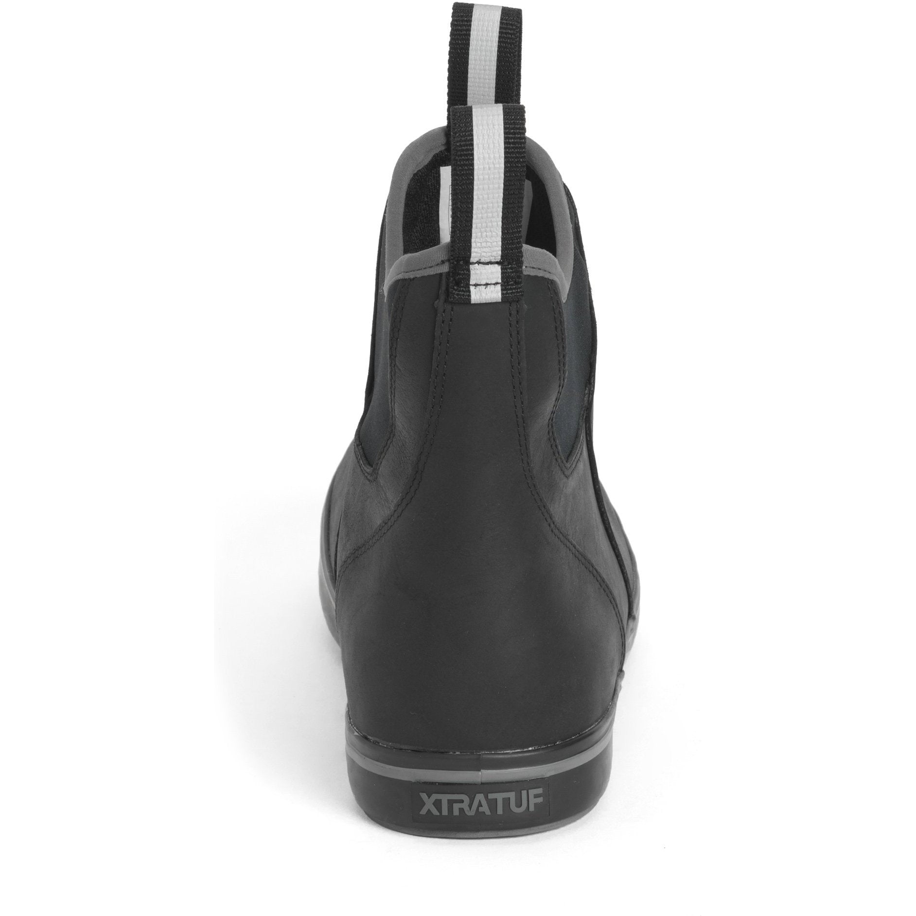 Xtratuf Men's Leather 6" Ankle Deck Waterproof Work Boot - Black - XAL-000 - Overlook Boots