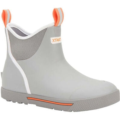 Xtratuf Men's Wheelhouse 6" Waterproof Slip Resistant Ankle Deck Boot -Grey- XMW101 8 / Grey - Overlook Boots