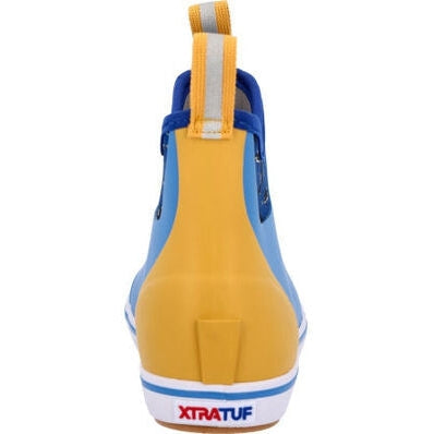 Xtratuf Women's Salmon Sisters 6" Waterproof Ankle Deck Boot - Blue - XWAB2SS - Overlook Boots