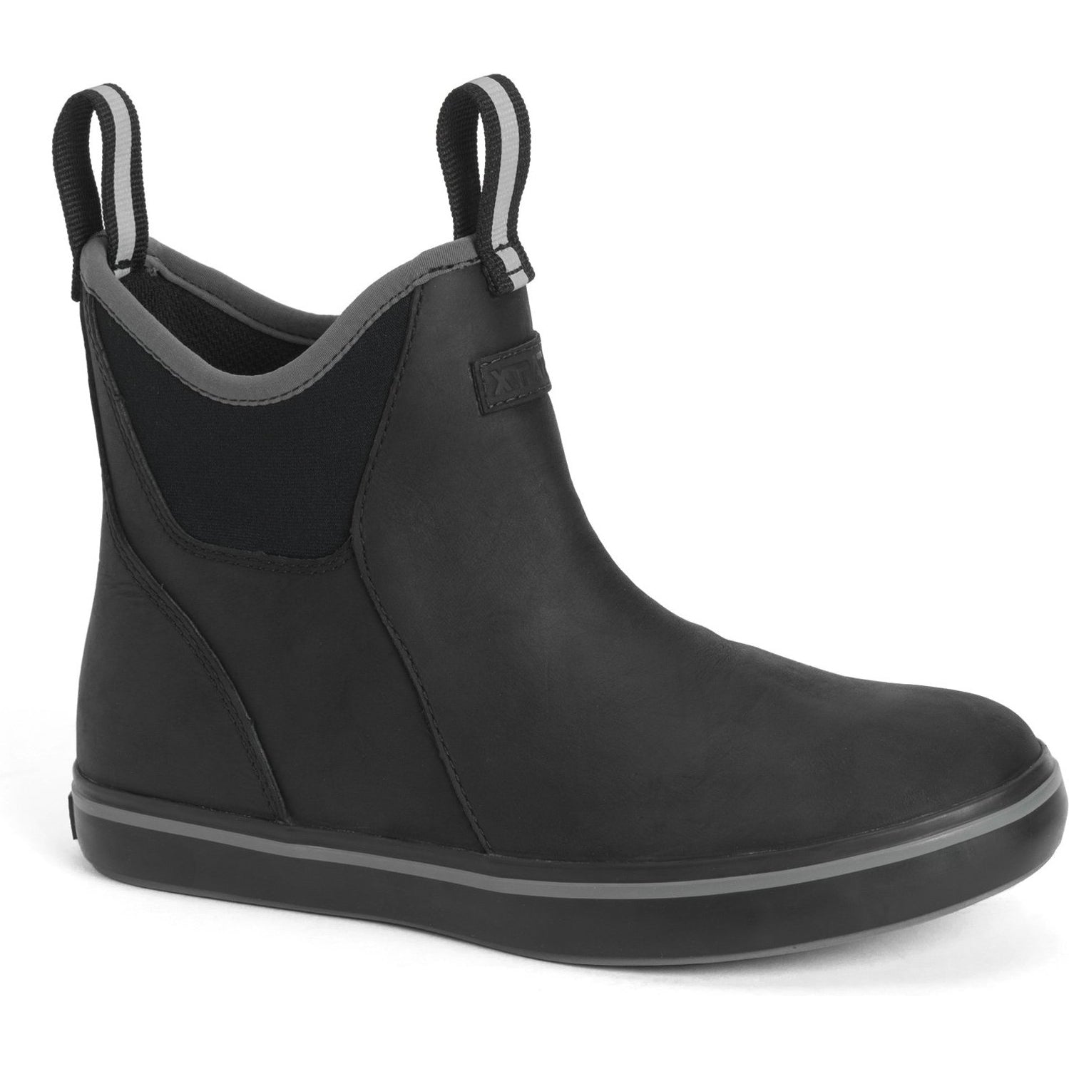 Xtratuf Women's Leather 6" Ankle Deck Waterproof Work Boot - Black - XWAL-000 5 / Black - Overlook Boots