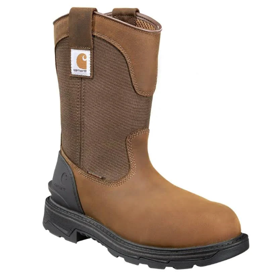 Carhartt Men's Ironwood 11" Waterproof Wellington Alloy Toe Work Boot - Brown - FT1500-M 8 / Medium / Brown - Overlook Boots