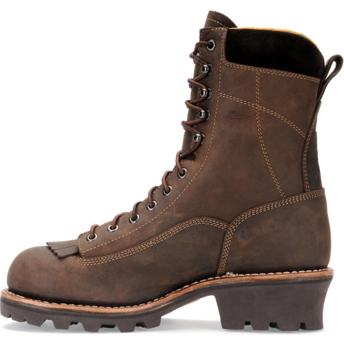 Carolina Men's Birch 8" Waterproof Logger Work Boot - Brown - CA7022  - Overlook Boots