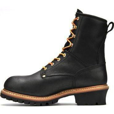 Carolina Men's Elm 8" Steel Toe Waterproof Insulated Logger Work Boot - Black - CA5823 - Overlook Boots