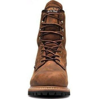 Carolina Men's Elm 8" Steel Toe Waterproof Insulated Logger Work Boot - Brown - CA5821 - Overlook Boots
