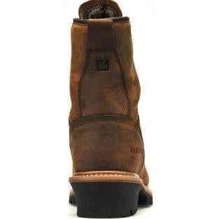 Carolina Men's Elm 8” Stl Toe WP INS Logger Work Boot - Brown - CA5821  - Overlook Boots