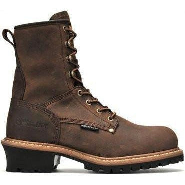 Carolina Men's Elm 8” Waterproof Logger Work Boot - Brown - CA8821  - Overlook Boots