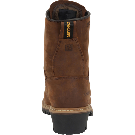 Carolina Men's Elm 8" Waterproof Insulated Logger Work Boot - Brown- CA4821 - Overlook Boots