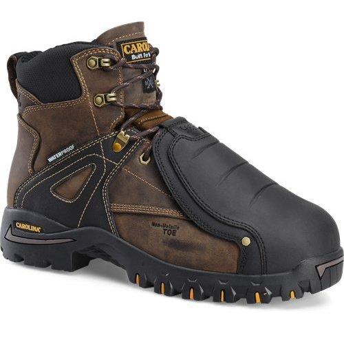 Carolina Men’s Miter 6” Comp Toe WP Metguard Work Boot Brown - CA5586 8 / Medium / Brown - Overlook Boots
