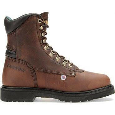 Carolina Men's Sarge Hi USA Made 8" Steel Toe Work Boot Amber Gold -1809 - Overlook Boots
