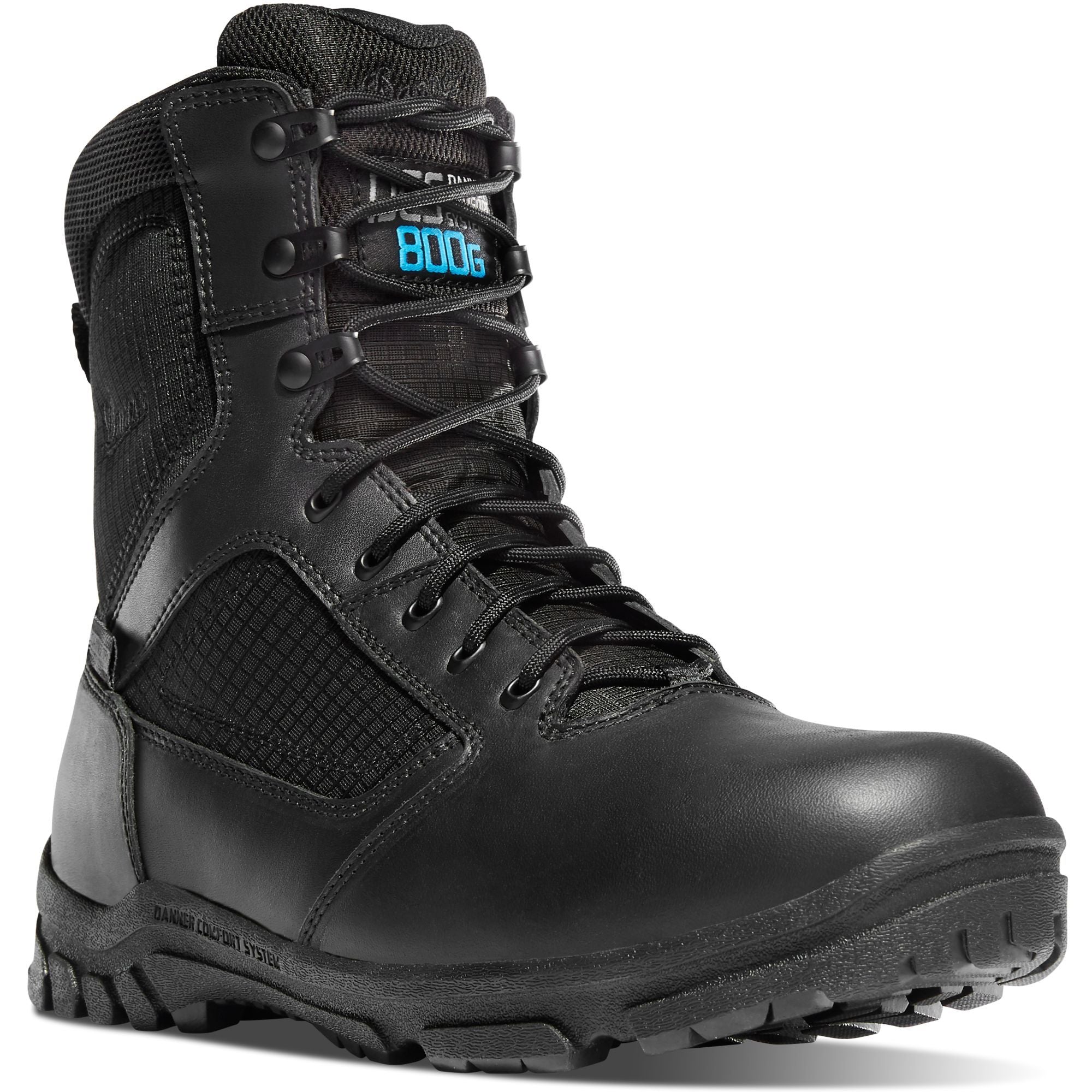 Danner Men's Lookout 8" Insulated Waterproof Duty Boot - Black - 23827 7 / Medium / Black - Overlook Boots