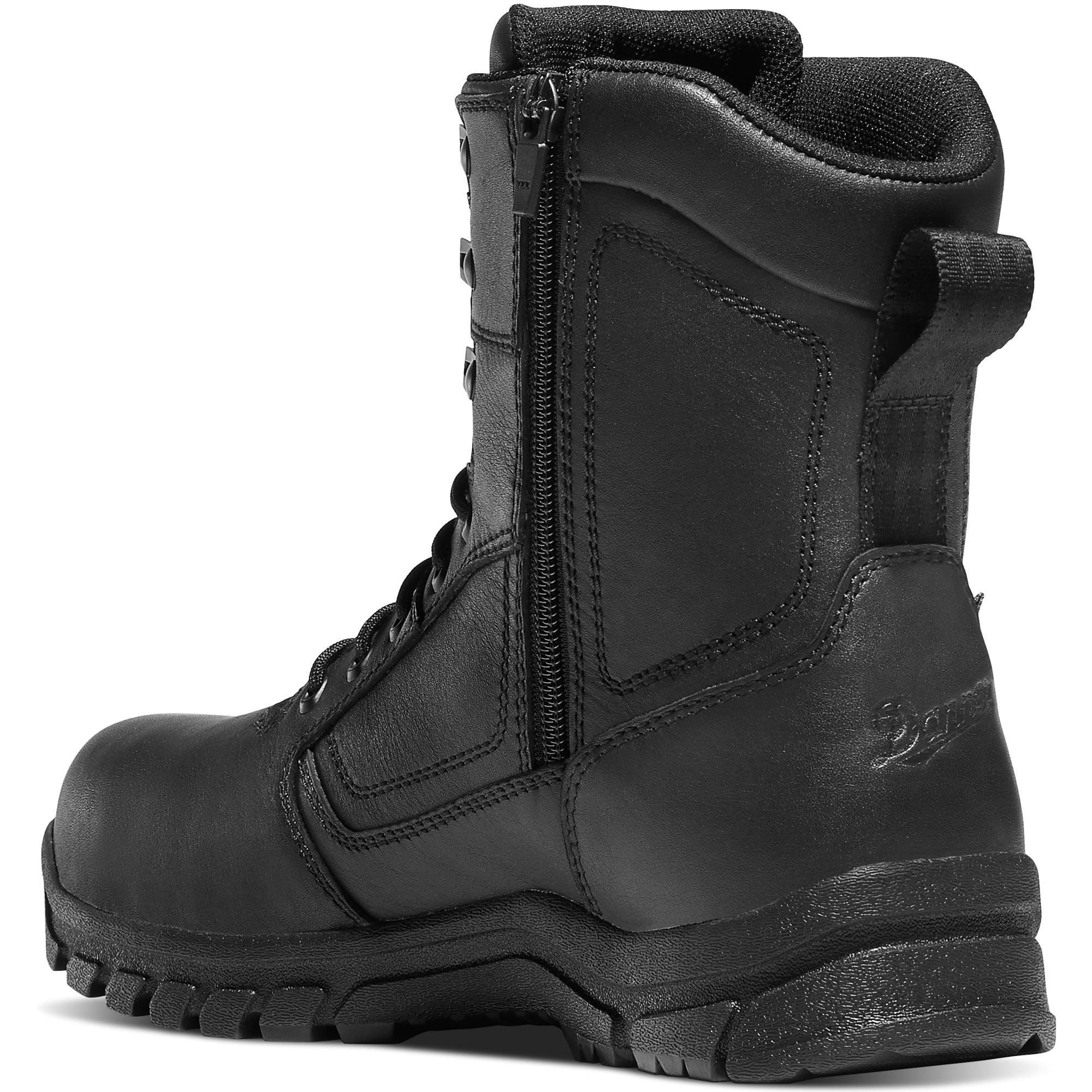 Danner Men's Lookout EMS 8" Side Zip Comp Toe WP Duty Boot Black 23826  - Overlook Boots