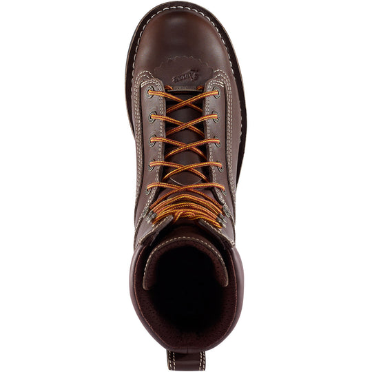 Danner Men's Quarry USA Made 8" Alloy Toe Waterproof Work Boot - Brown - 17307 - Overlook Boots