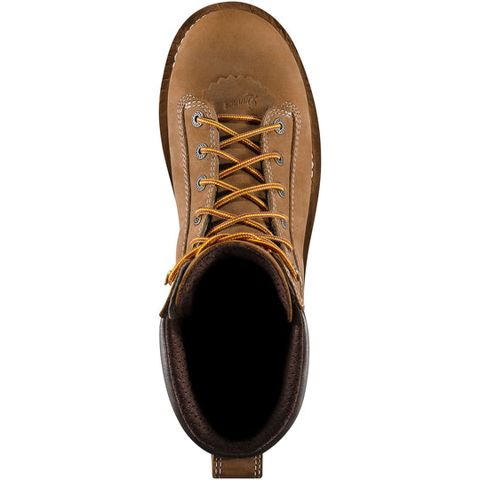 Danner Men's Quarry USA Made 8" Composite Toe Ins Waterproof Work Boot Brown 17321 - Overlook Boots