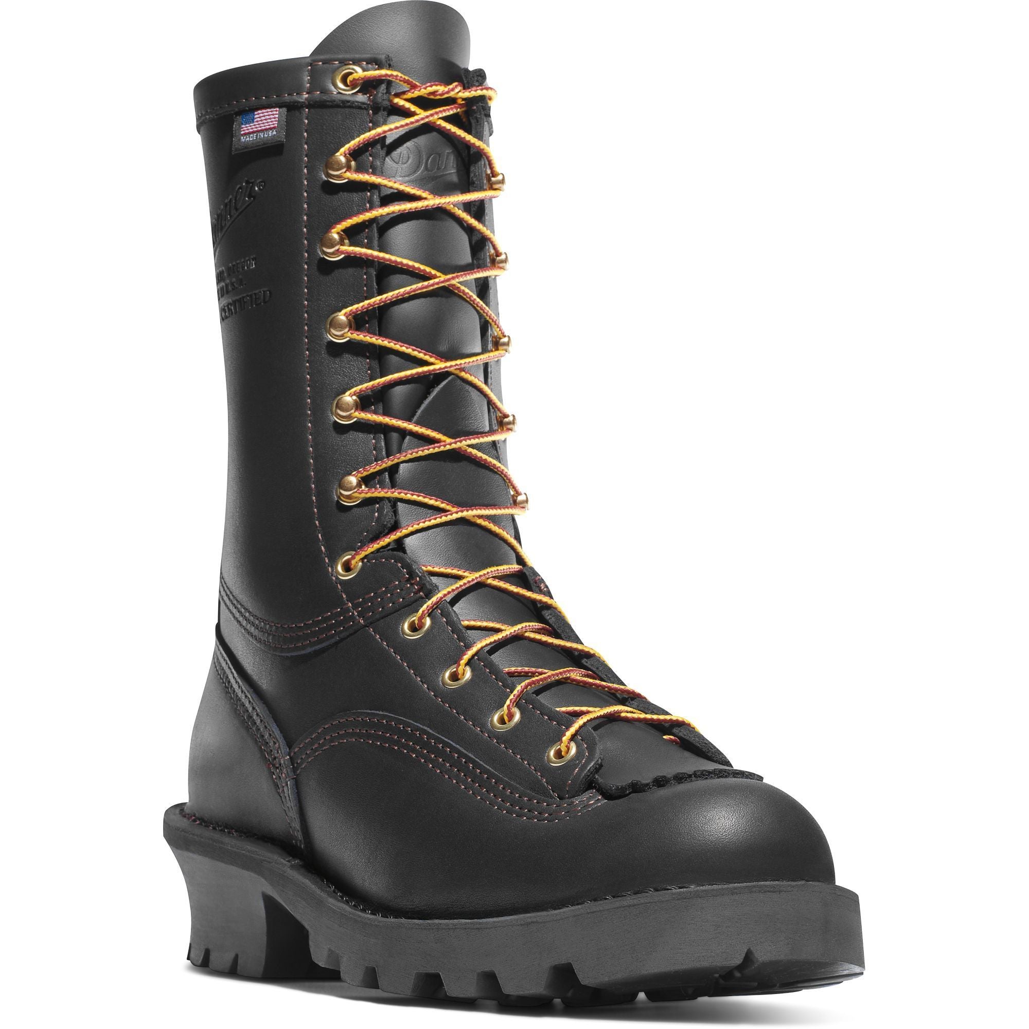 Danner Men's USA Made 8" Wildland Tactical Firefighter Boot Black 18050  - Overlook Boots