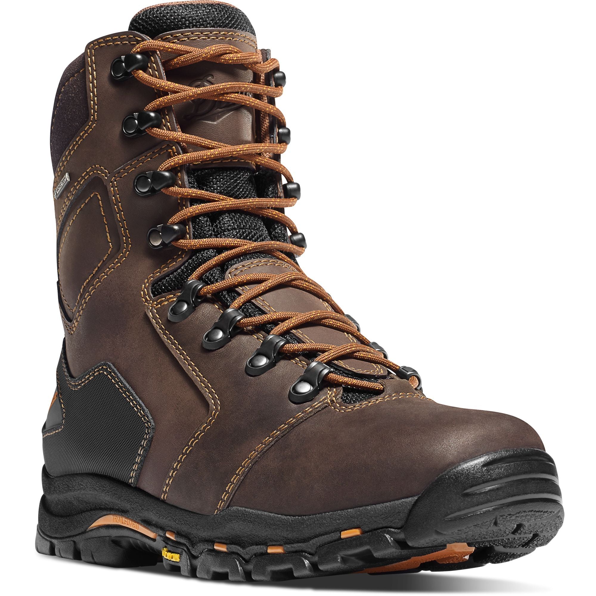 Danner Men's Vicious 8" Soft Toe Waterproof Work Boot - Brown - 13866 7 / Medium / Brown - Overlook Boots