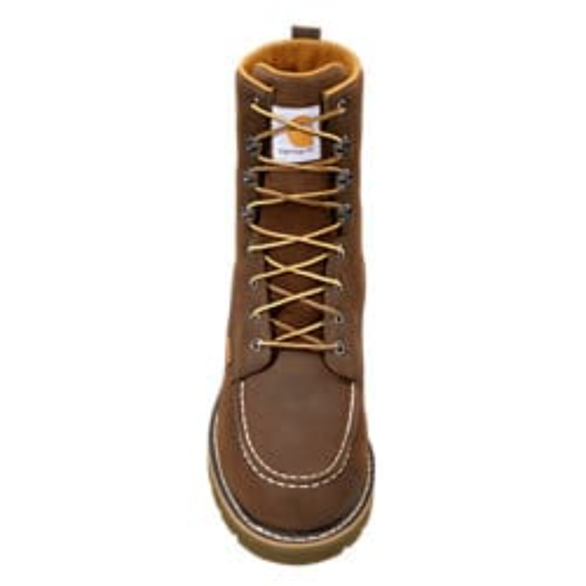 Carhartt Men's Moc 8" Soft Toe Wedge Work Boot -Brown- FW8093-M - Overlook Boots
