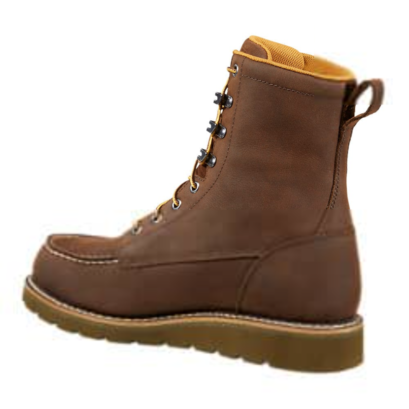 Carhartt Men's Moc 8" Soft Toe Wedge Work Boot -Brown- FW8093-M - Overlook Boots