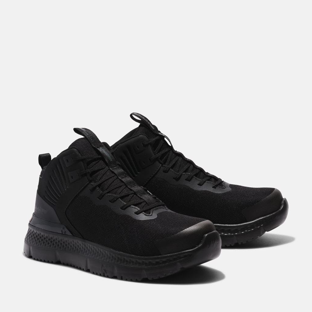 Timberland Pro Men's Setra CT Athletic Sneaker Work Shoe Black- TB0A5PMP001 3.5 / Medium / Black - Overlook Boots